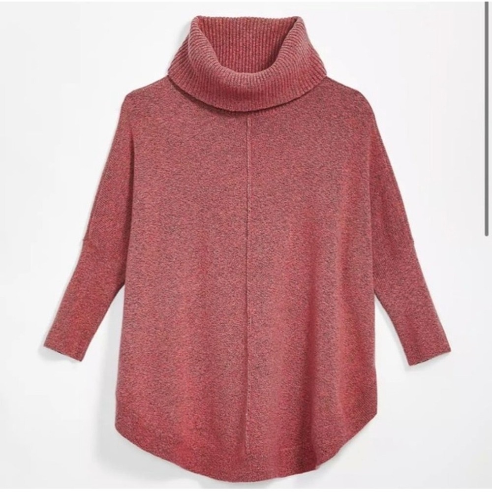 LOFT Shirttail‎ Poncho Sweater – Pink – Size Large – Great Condition – Women's